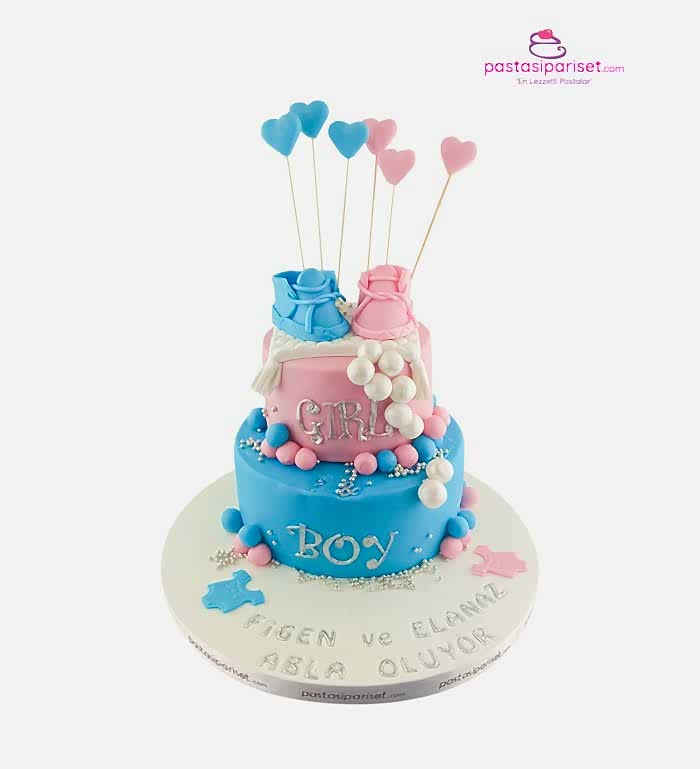 cinsiyet pastası, erkek mi kız mı, anne pastası, baby shower